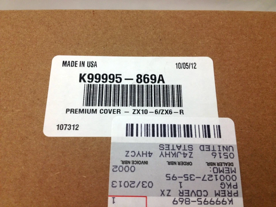 NEW 2005-2025 GENUINE KAWASAKI PREMIUM MOTORCYCLE COVER K99995-869A MANY MODELS - Image 4 of 4