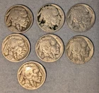 7x Buffalo Nickel Lot 5C - Circulated, Various Conditions - B08