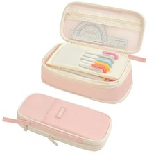 Cute Pencil Case for Girls Big Capacity Pencil Pouch Bag Box,Pink