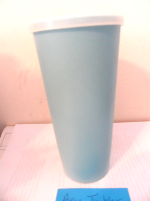New Tupperware 16 Oz Aqua Hard Plastic Tumbler #1348-26 with Clear lid |  eBay