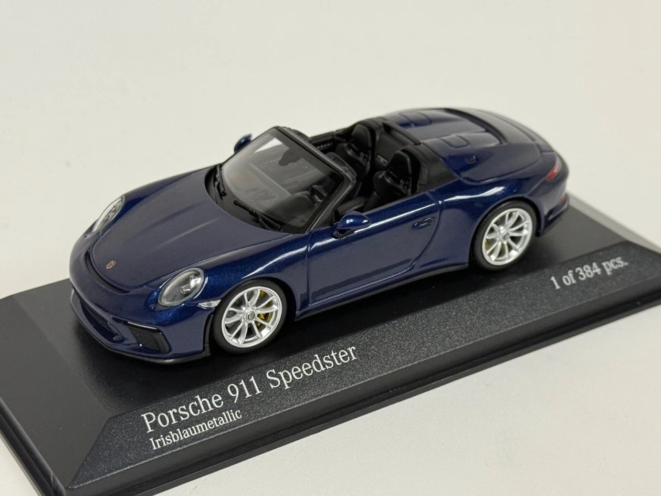 Porsche 911 (991) Speedster 2019 Blue Met 1 43 Minichamps 410061132 Diecast (8)