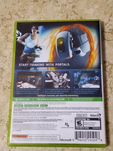 Portal 2 - Microsoft Xbox 360 Complete with Manual Tested and Working Great - Picture 2 of 8