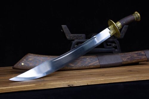 Espada afilada de hoja de acero al carbono 1095 de Kung Fu China lista para la batalla - Imagen 4 de 13