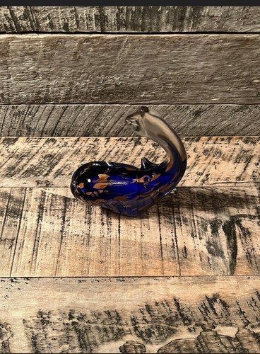 Vintage Blown Glass Elephant Paper Weight. - Picture 7 of 10