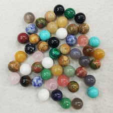 Assorted natural stone round ball shape no hole 10mm beads wholesale 50pcs/lot