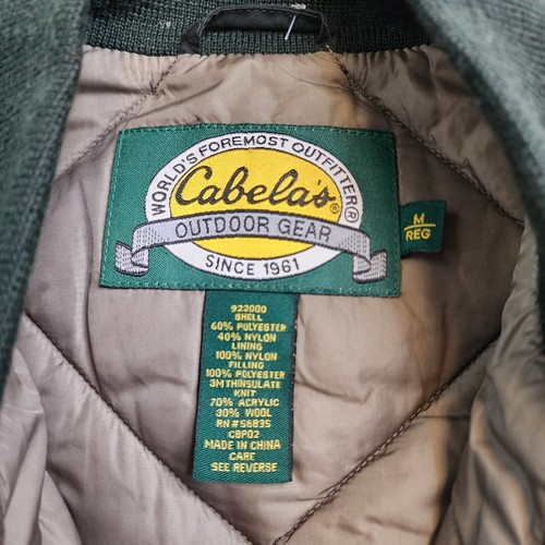 Cabela's Outdoor Gear Quilted Puffer Vest Mens M Reg Pockets Snap Up Outdoor - Picture 6 of 9