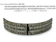 No.685-10B Garamond Bold Italic Type Shuttle for Varityper Typewriter Vtg thumbnail