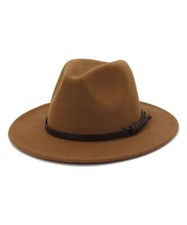 Khaki Jazz Fedora Hat One Size