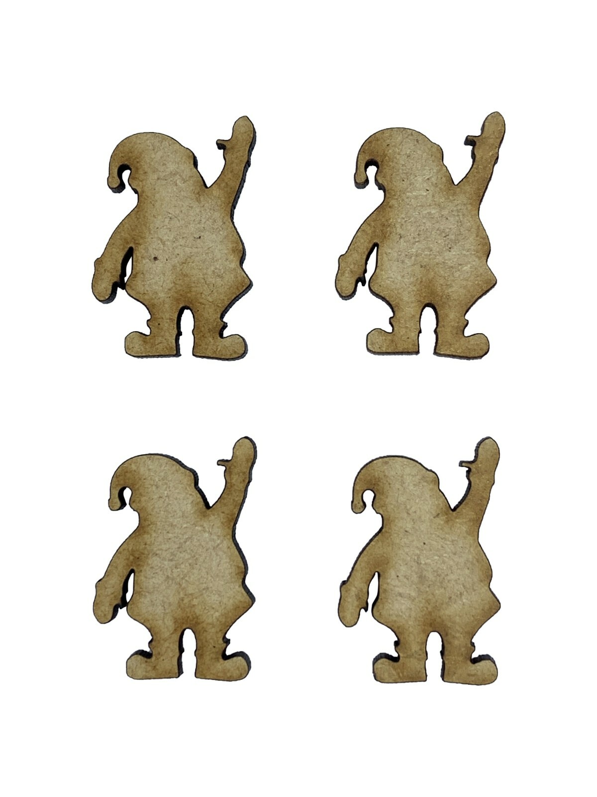 20x Waving Santa Christmas Xmas 3cm Wood Craft Embelishments Laser Cut Shape MDF