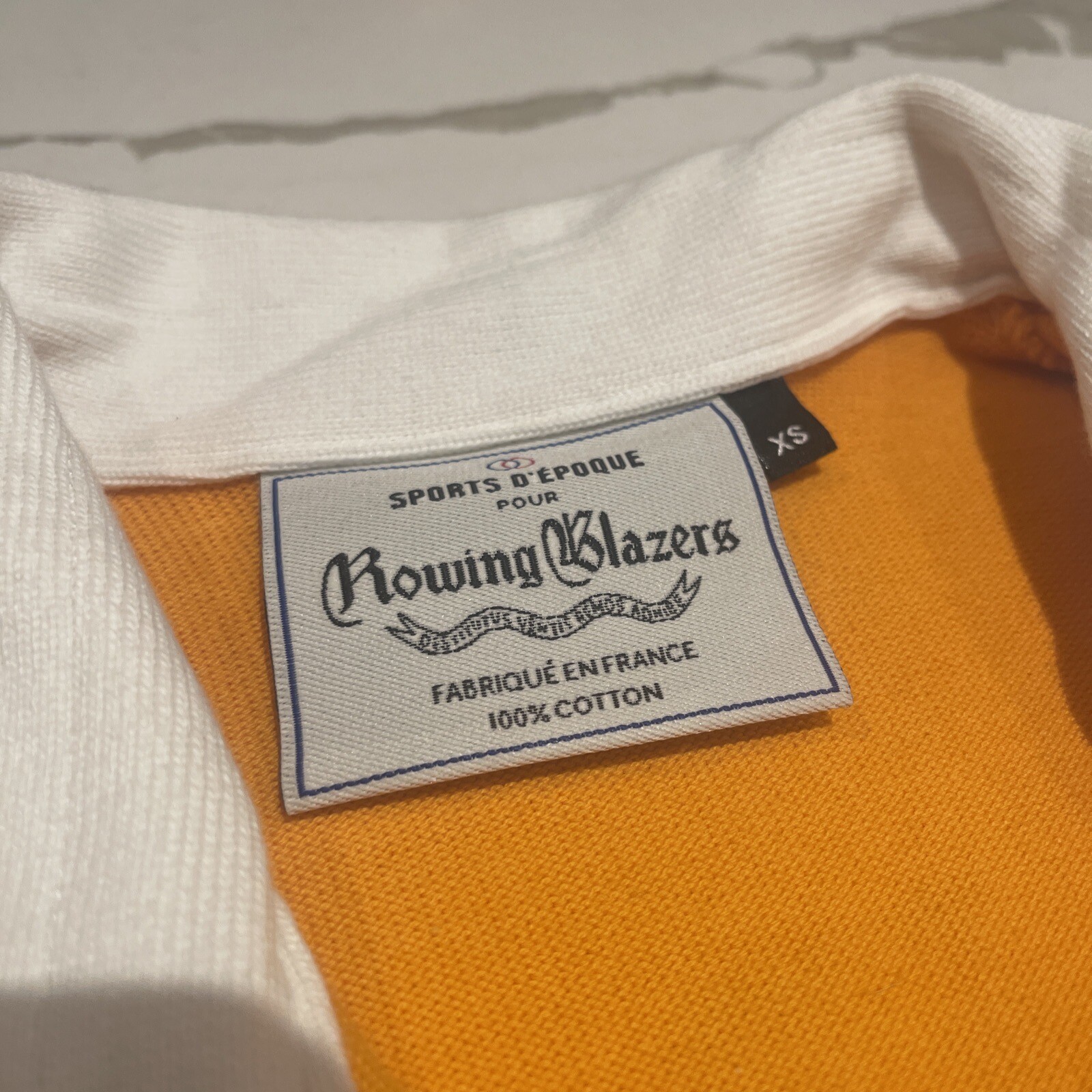 FILA Camicia da rugby ROWING BLAZERS AUSTRALIA GIALLA da uomo taglia XS $195