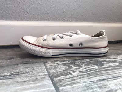 white converse red line