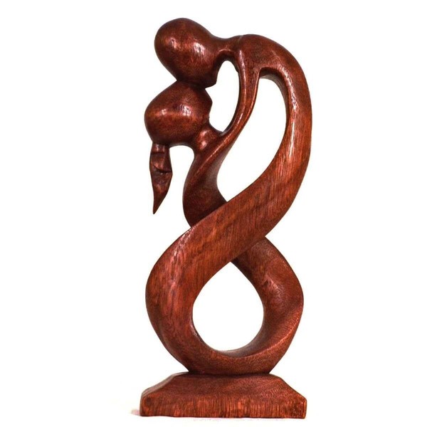 Holz Figur Skulptur Abstrakt Holzfigur Afrika Asia Handarbeit Deko Hingabe-image