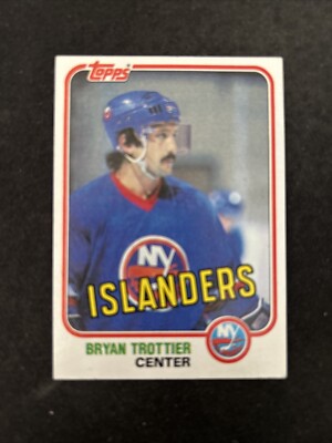 1981-82 Topps Hockey Card #41 Bryan Trottier New York Islanders NmMt Free Ship!