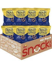 Rold Gold Tiny Twists Pretzels, 1 Ounce (Pack of 40) FREE SHIPPING
