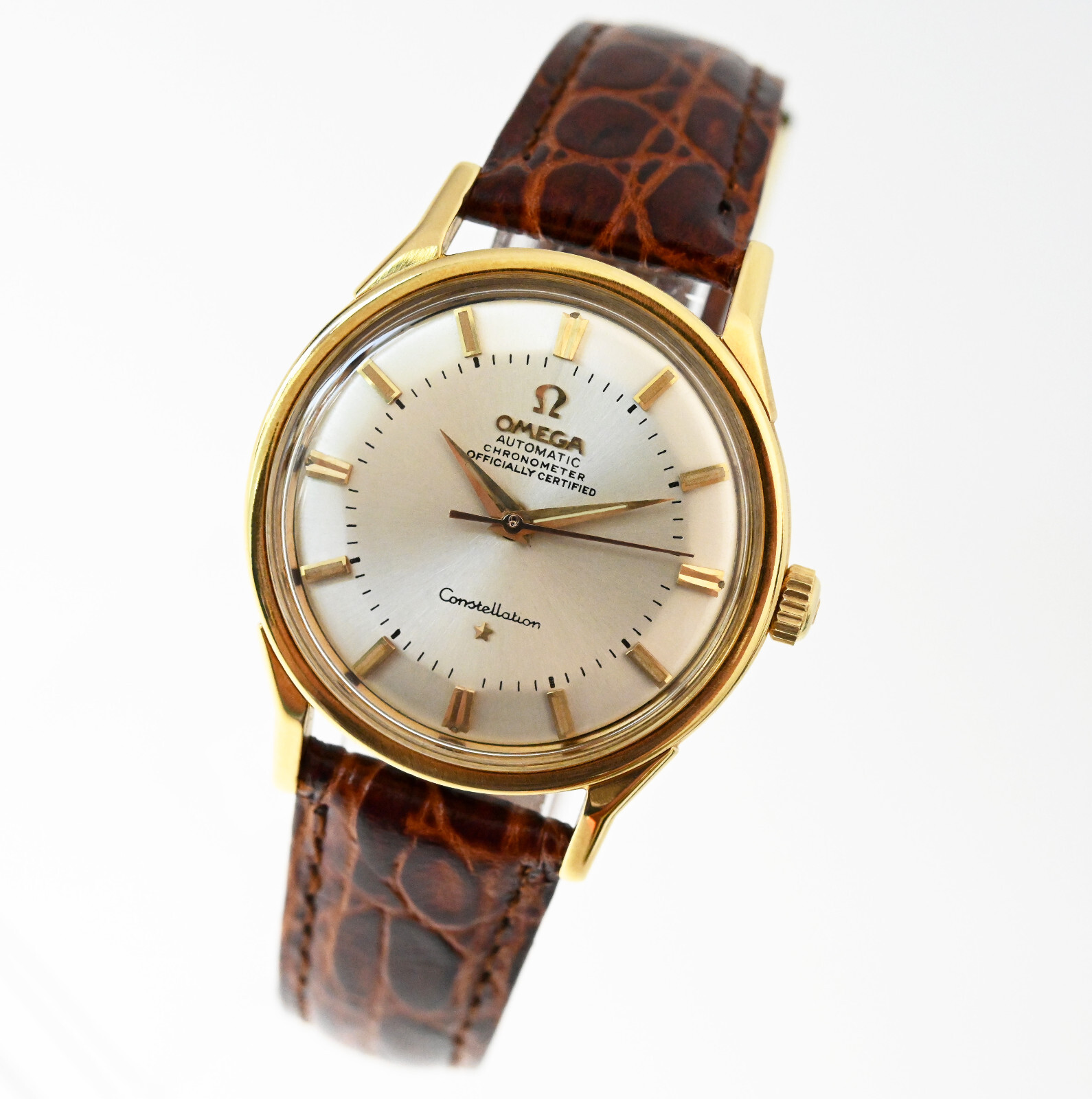 OMEGA Constellation Pie Pan Gold 18K Ref 168.005/6 Automatic Cal 551