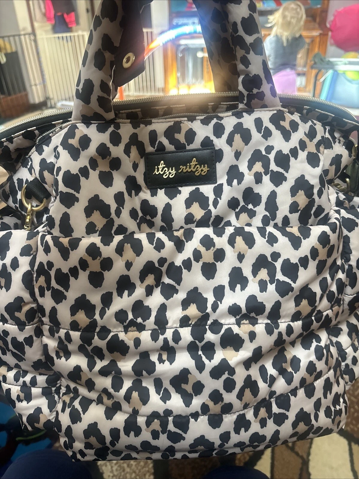 Itzy Ritzy Leopard Dream Convertible Diaper Backpack Bag & Changing Pad HTF