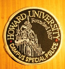 GEMSCO NOS Patch CAMPUS POLICE - HOWARD UNIVERSITY Washington DC Original 1990