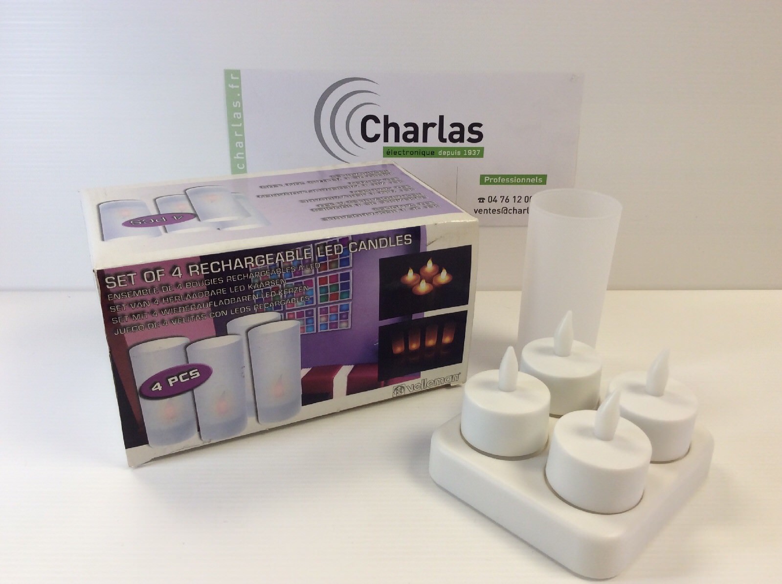 Bougies rechargeables à LED pour table de restaurant et centre de table de mariage chic
