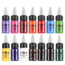 Juego De Tintas Para Tatuajes 15 Ml 1/2 Oz 14 Botellas Juego De Pigmentos Para