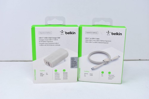 Belkin 30W Rapide USB-C Mural, Chargeur Voiture pour Téléphones Galaxy, LG, Motorola, Pixel - Photo 2 sur 5