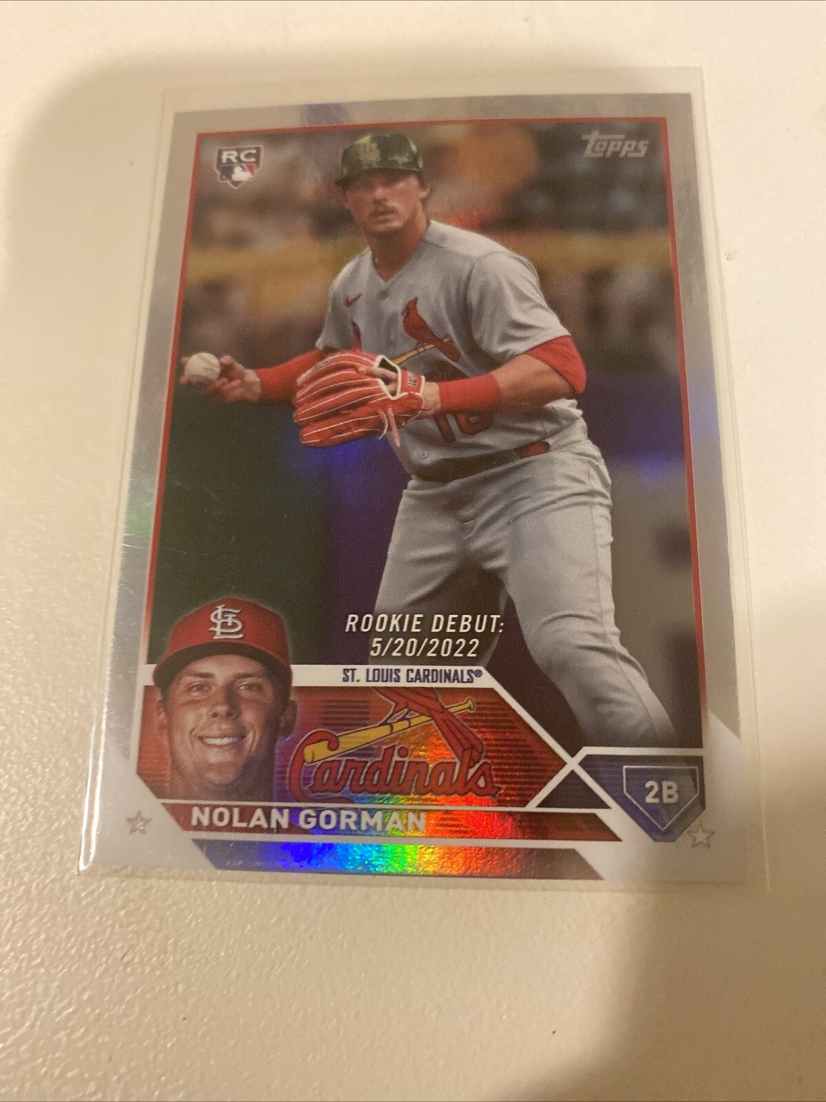 2023 Topps Chrome Update Series - Rookie Debut Refractor #USC145 Nolan Gorman