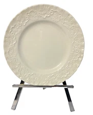 Ralph Lauren Wedgwood Claire Bread Butter Plate 6.25" White Embossed Ribbon Bow