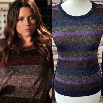 ASO ALT Gossip Girl Brooke Davis One Tree Hill Rare Shimmery Sweater