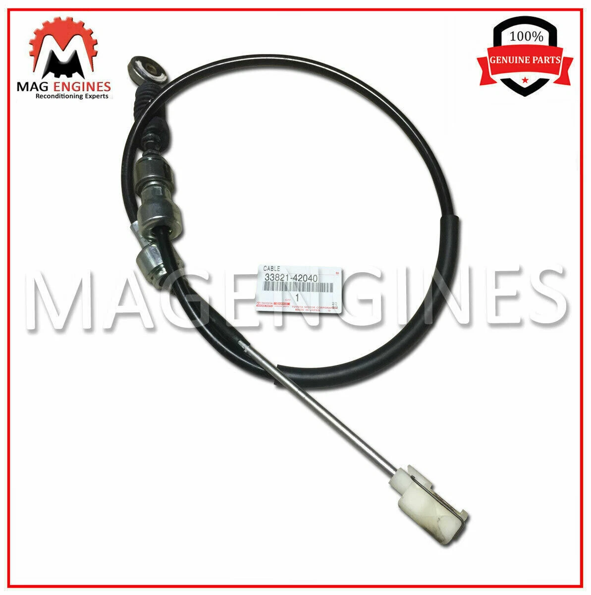 33821-42040 GENUINE OEM TRANSMISSION CONTROL SHIFT CABLE (FOR  