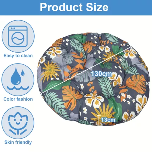 Papasan Chair Cushion Waterproof Oxford Cloth Circle Stuffed Egg Chair Cushions - Picture 29 of 111