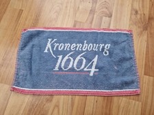 RARE Vintage KRONENBOURG 1664 LAGER Bar Biertuch Brauerei Bar-T&uuml;cher