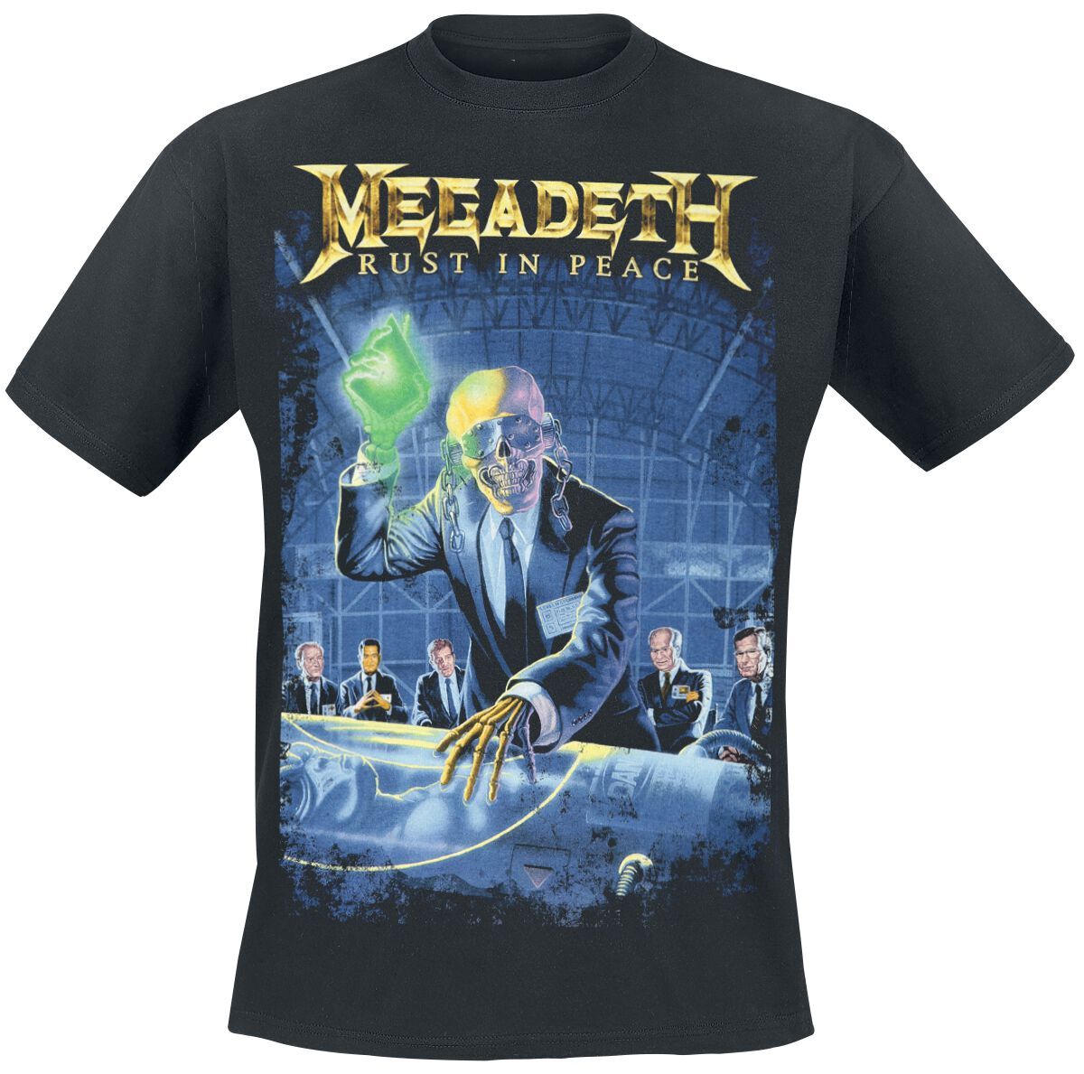 Футболка Megadeth Herren Rust in peace schwarz Band-Товары Группы 5490₽