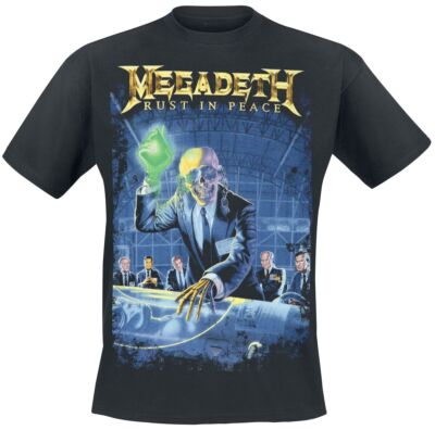 Megadeth T-Shirt Herren Rust in Peace schwarz Band-Merch, Bands