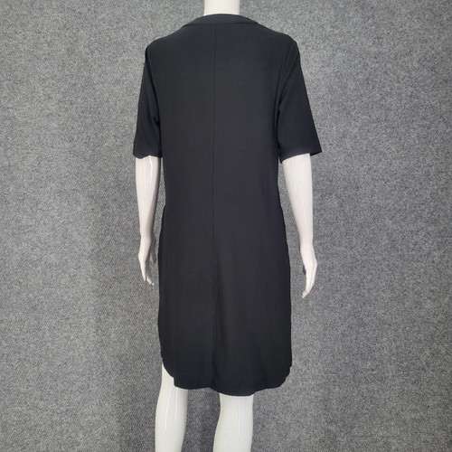 Womens Knee Swing Dress Medium Sz Black Casual Summer Modern Top - Picture 7 of 10