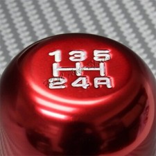 Jdm Red 5 Speed Manual Type-r Aluminum Gear Stick Shift Shifter Knob Universal