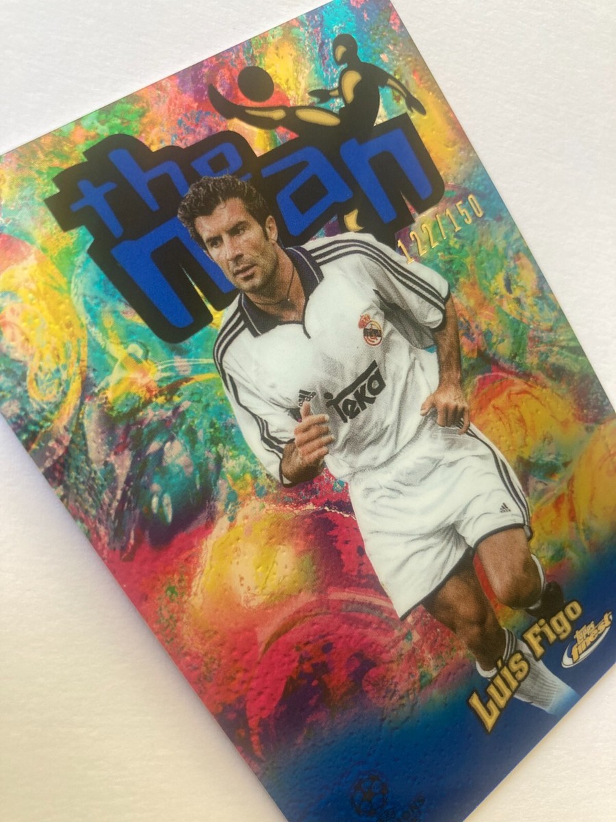 2022-23 Topps Finest Luis Figo The Man Blue /150 Case Hit