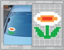 FIRE FLOWER Sprite from Super Mario Bros. Vinyl Decal #1 Car Laptop Sticker