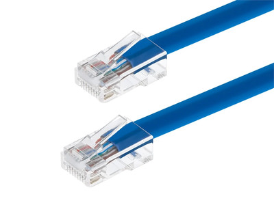 Monoprice Category 6 Patch cord (UTP) - 5ft - 4pcs - Blue