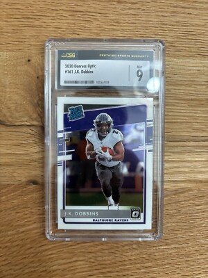 JK Dobbins 2020 Donruss Optic Rated Rookie Base Rookie Card RC #161 Ravens 