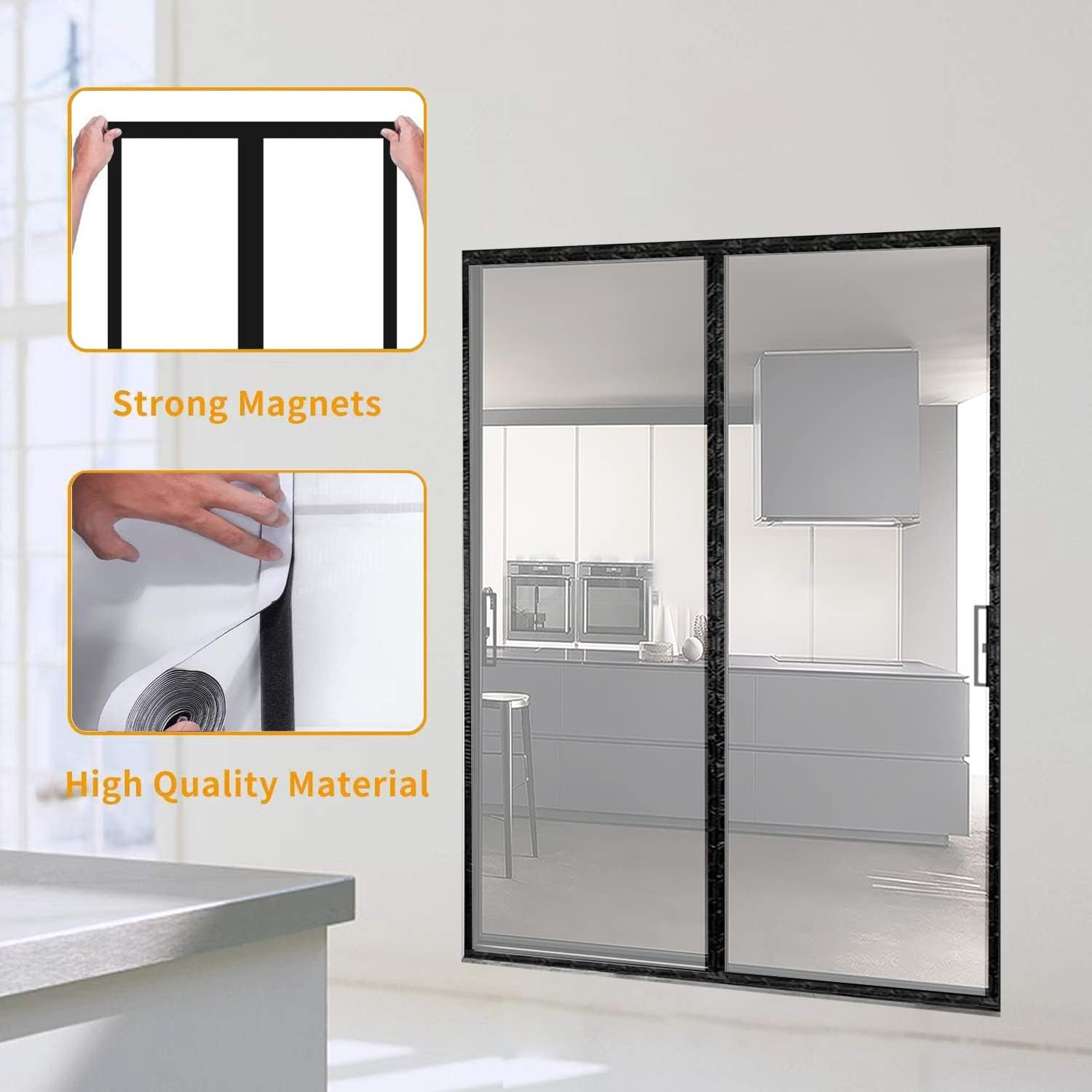 Transparent Insulated Door Curtain, Thermal Door Cover Screen Door eBay
