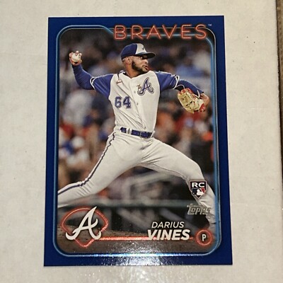 2024 Topps Series 2 - Darius Vines #493 Royal Blue Border