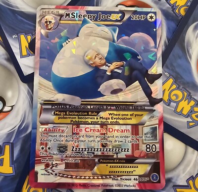 Sleepy Joe Biden Pokemon Card