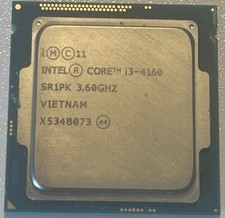 LOT OF 7 Intel Core I3-4160 3.60GHz 3MB L3 Cachel Socket LGA1150 CPU SR1PK