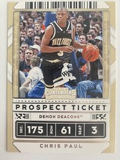 2020-21 Panini Contenders Draft Picks Prospect Ticket Chris Paul #38