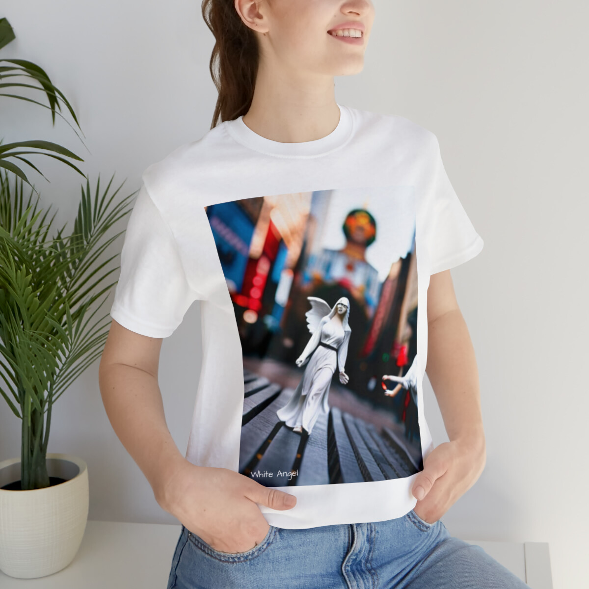 White Angel white Short Sleeve Tee | eBay