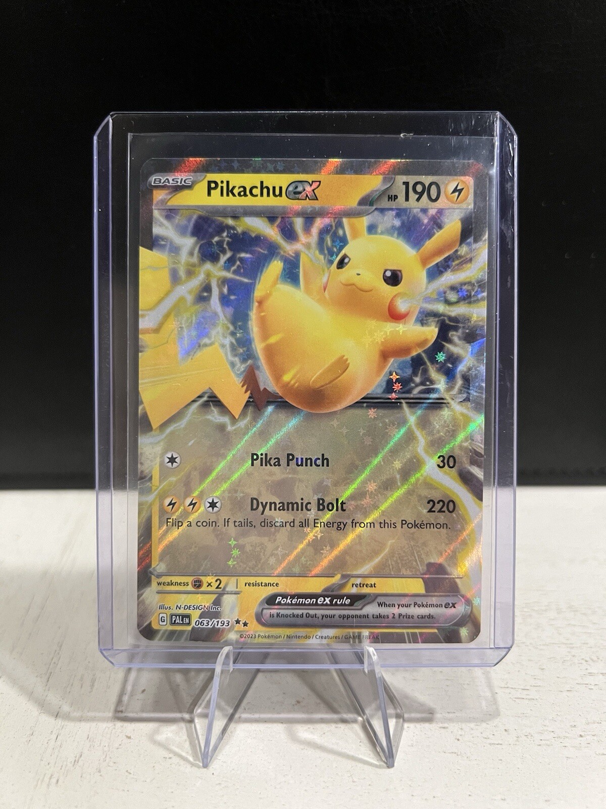 Pokémon TCG: S&V Paldea Evolved - Pikachu ex 063/193 - NM
