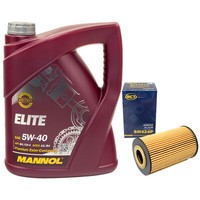MotoröL Set 5W40 5 Liter + ÖLfilter SH 424 P FüR BMW Z3 3Er 316I 318I E36 E46