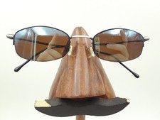 Vintage NeoStyle Boston 30S Black Half-Rimmed Rectangle Sunglasses FRAMES ONLY