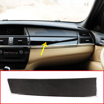 RHD Carbon Fiber For BMW X5 E70 X6 E71 2008-2013 Dashboard Panel Cover Sticker | eBay
