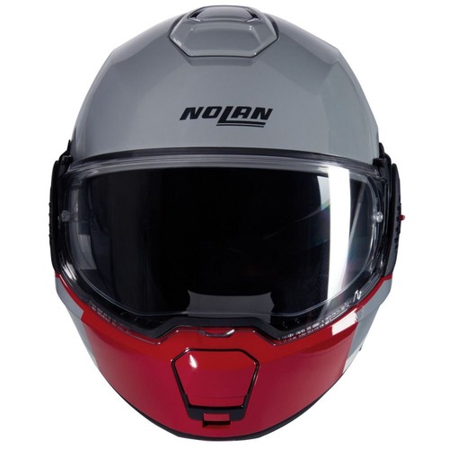 Casco Modulare Nolan N120-1 GRAFO 349 Grigio / Bianco / Rosso - Foto 3 di 4