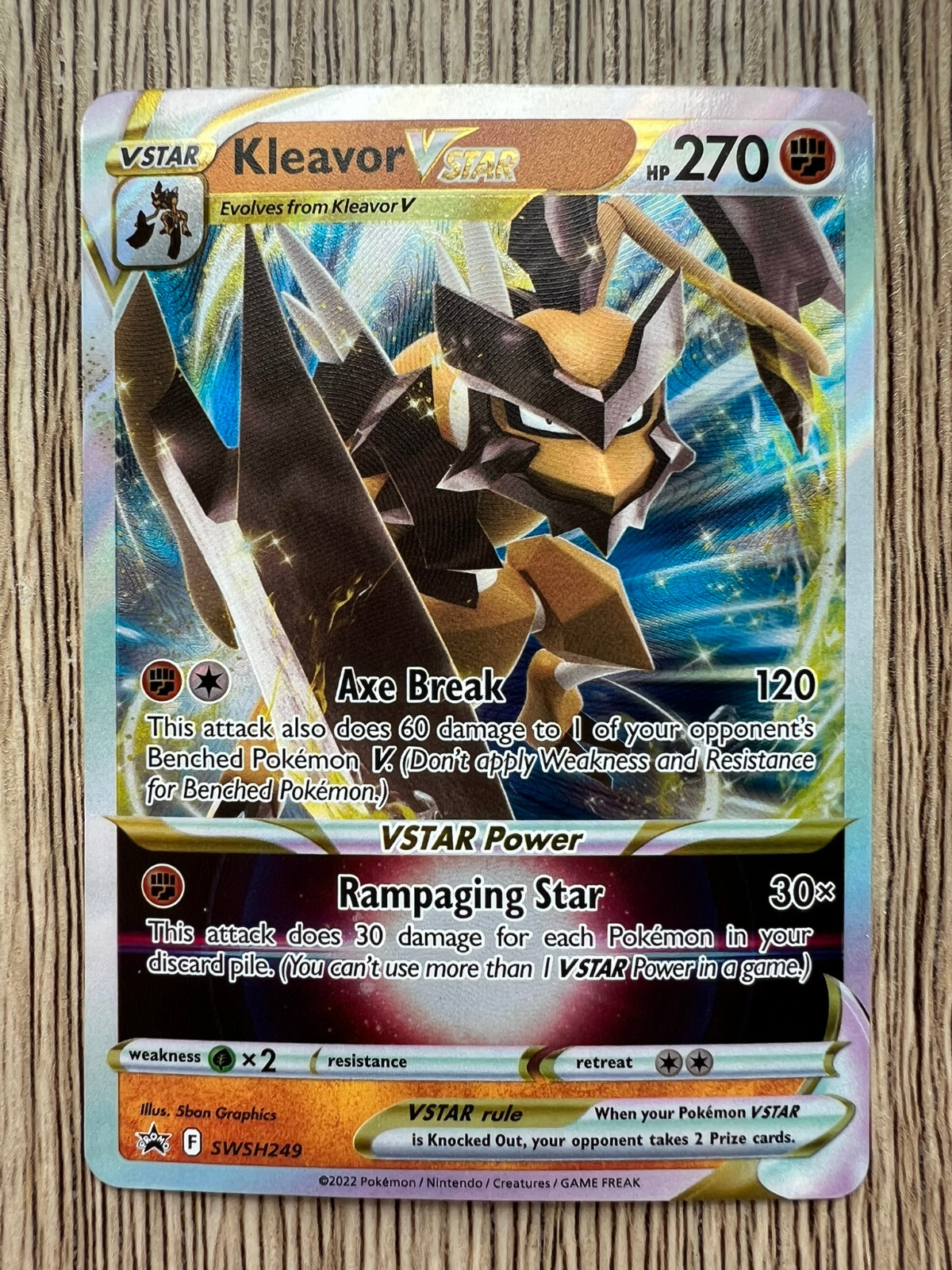 Pokémon TCG - Kleavor VSTAR, Sword & Shield Promo, SWSH249, Black Star Promo
